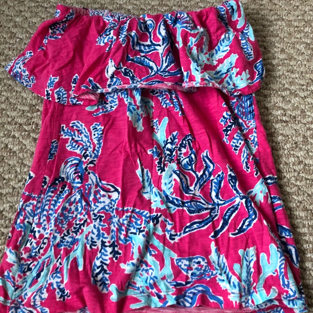 Worn once Lilly Pulitzer tube top!